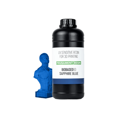 レジン バイオベース Prusament Resin BioBased60 Sapphire Blue 1kg-Prusa Research a.s.