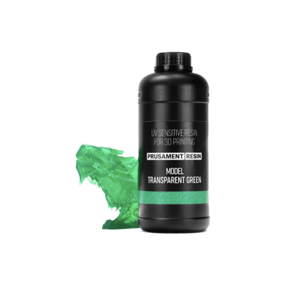 モデルレジン Prusament Resin Model Transparent Green 1kg-Prusa Research a.s.