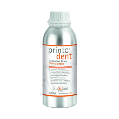 レジン 鋳造 Pro3Dure Printodent GR-15 gingiva 500 g orange-red transparent-Prusa Research a.s.