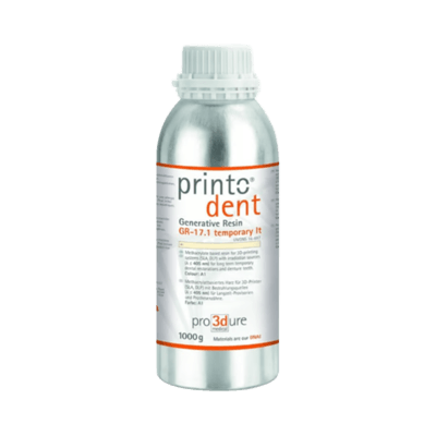 レジン 鋳造 Resin Pro3Dure Printodent GR-17.1 temporary lt 1 kg bleach-Prusa Research a.s.
