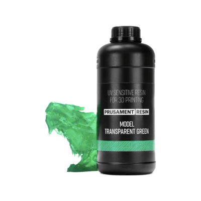 レジン 鋳造 Prusament Resin Model Transparent Green 1kg-Prusa Research a.s.