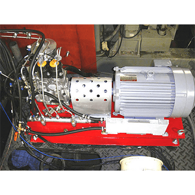 特注機器開発 高圧油圧ポンプユニット-FCデザイン株式会社