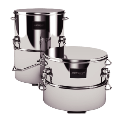 油の品質をよくし、おいしく健康に 業務用油ろ過容器 ポトポット-ヤマトヨ産業株式会社