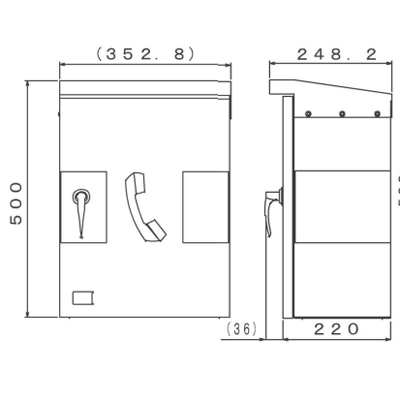 電話機・関連製品 屋外型磁石電話機 84191b/84191c-旭光通信システム株式会社