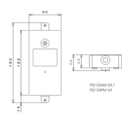 電話機用電源装置 DC-DCコンバーター PD-24AM-N1/PD-24PM-N1-旭光通信システム株式会社