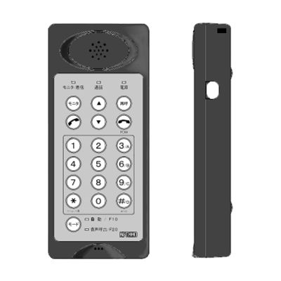 展示会製品 お馴染みハンディテレスピにF式回線搭載の多機能タイプが登場しました ハンディテレスピ (多機能タイプ) KTSP-F-旭光通信システム株式会社