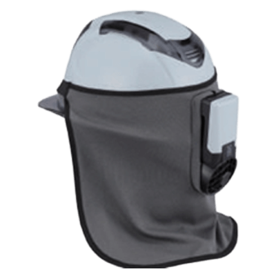 安全保護具 ヘルメット内部を換気し蒸れと温度上昇を抑制 ヘルメット取付式送風機 WindyⅢ-株式会社近藤インスツルメンツ