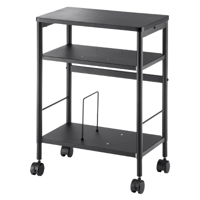 ファイルワゴン 3段タイプ 高さ可変ワゴン WG-MX01BK-サンワサプライ株式会社