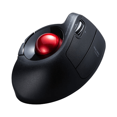 2.4GHz ワイヤレスマウス ワイヤレスエルゴトラックボール MA-WTB178BK-サンワサプライ株式会社
