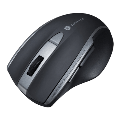 静音BluetoothブルーLEDマウス (5ボタン) MA-BTBL167BK-サンワサプライ株式会社