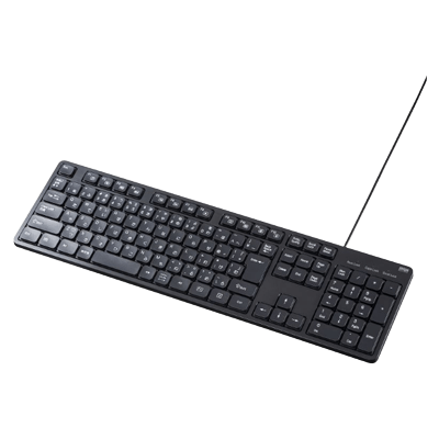 静音キーボード (有線・テンキーあり) SKB-SL37BK-サンワサプライ株式会社