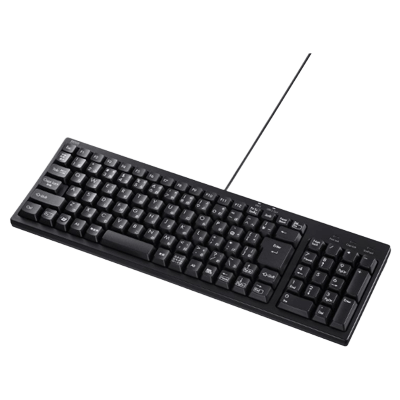有線キーボード USBハブ付コンパクトキーボード SKB-KG2UH3BK-サンワサプライ株式会社