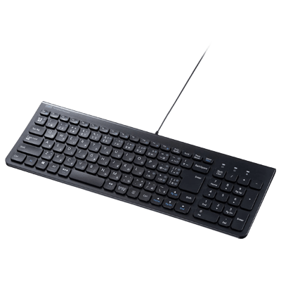 有線キーボード USB Type-Cスリムキーボード (テンキー付き・103キー) SKB-SL31CBK-サンワサプライ株式会社
