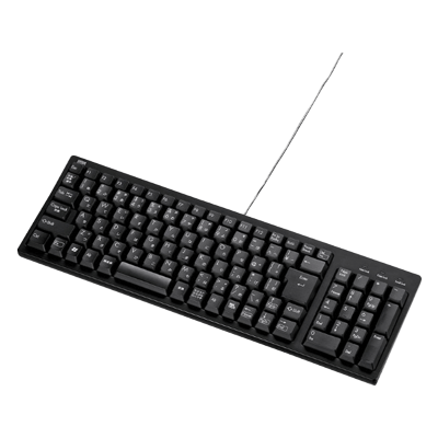 有線キーボード コンパクトキーボード (テンキー付き・ブラック) SKB-KG2BKN2-サンワサプライ株式会社