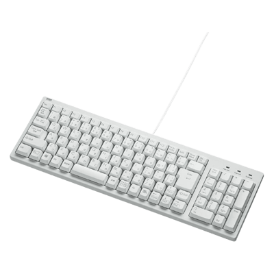 有線キーボード コンパクトキーボード (テンキー付き・ホワイト) SKB-KG2WN2-サンワサプライ株式会社