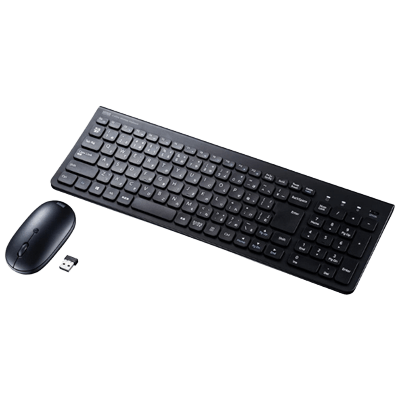 無線キーボード マウス付きワイヤレスキーボード (テンキー付き) SKB-WL31SETBK-サンワサプライ株式会社