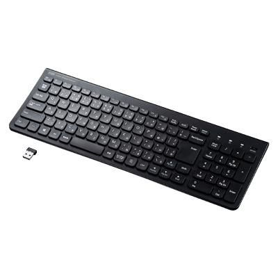 無線キーボード ワイヤレススリムキーボード (テンキー付き・ブラック) SKB-WL31BK-サンワサプライ株式会社