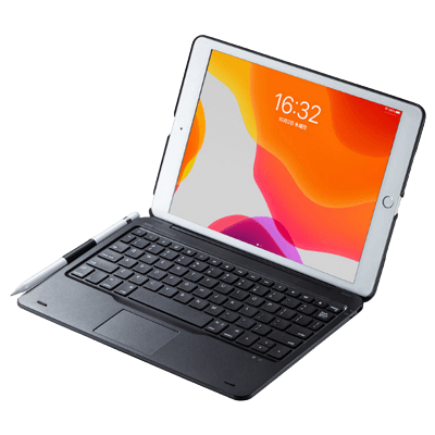 10.2インチiPad専用ケース付きキーボード タッチパッド内蔵 SKB-BTIPAD2BK-サンワサプライ株式会社