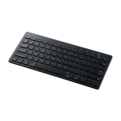 タブレットスタンド機能付き Bluetoothキーボード (iOS専用・ブラック) SKB-BT28BK-サンワサプライ株式会社