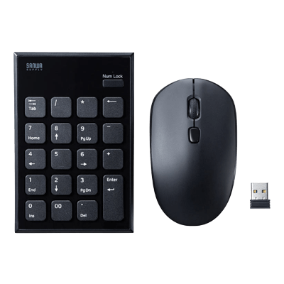 静音ワイヤレステンキーマウスセット NT-WL23SETBK-サンワサプライ株式会社