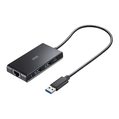 USBハブ付き 2.5ギガビットLANアダプタ USB-3HLS8BK-サンワサプライ株式会社