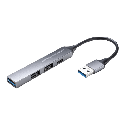 USB 5Gbps 4ポート コンボ超スリムハブ USB-5H25GM-サンワサプライ株式会社