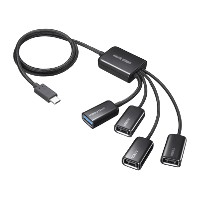 USB3.2 Gen1+USB2.0 Type-Cコンボハブ (4ポート) USB-3TC436BK-サンワサプライ株式会社