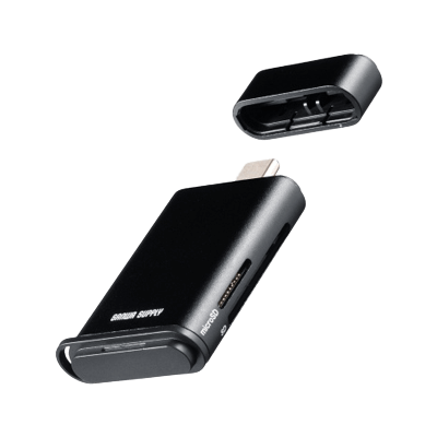 UHS-II対応 USB Type-C カードリーダー ADR-5TCMSD2BK-サンワサプライ株式会社