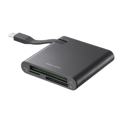 SD4.0 UHS-II 対応 Type-C カードリーダー ADR-3TCML41BK-サンワサプライ株式会社