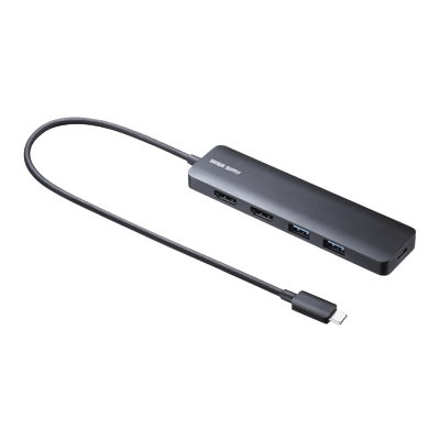 USB Type-C ドッキングステーション USB-5TCHHPS22BK-サンワサプライ株式会社