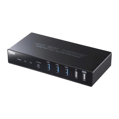 Type-C接続・HDMI接続対応パソコン切替器 (エミュレーション非搭載) SW-KVM2DK-サンワサプライ株式会社
