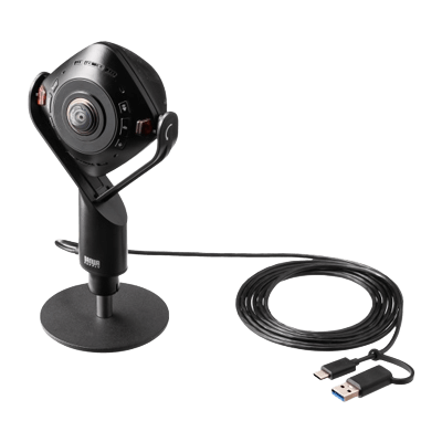 スピーカー内蔵360度Webカメラ CMS-V71BK-サンワサプライ株式会社