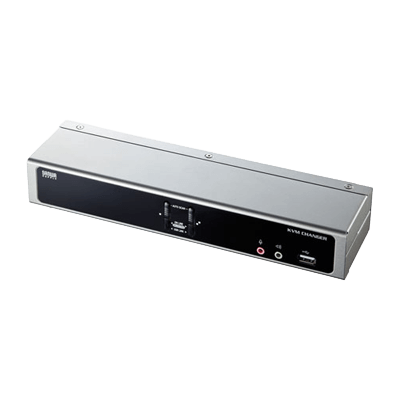 デュアルリンクDVI対応パソコン自動切替器 (2：1) SW-KVM2HDCN2-サンワサプライ株式会社