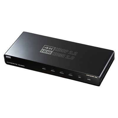 映像分配器 4K/60Hz・HDR対応HDMI分配器 (4分配) VGA-HDRSP4-サンワサプライ株式会社