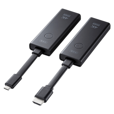 映像延長機器 4K対応ワイヤレスHDMIエクステンダー (Type-C接続用) VGA-EXWHD12C-サンワサプライ株式会社