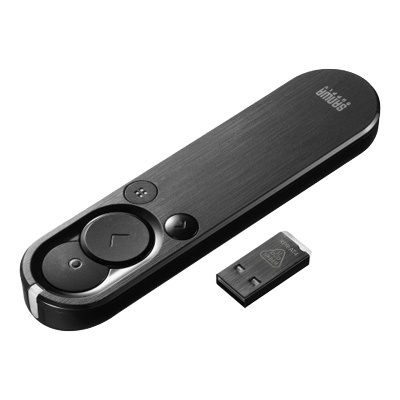 レーザーポインター・プレゼン機器 2WAYプレゼンター (グリーンレーザー・マウス操作対応) MA-WPR15BK-サンワサプライ株式会社