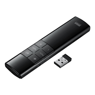 レーザーポインター・プレゼン機器 タイマー付きプレゼンテーションマウス MA-WPR14BKN-サンワサプライ株式会社