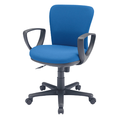 布 (ファブリック) チェア オフィスチェア (ブルー) SNC-022KBL2-サンワサプライ株式会社