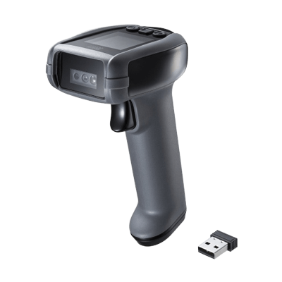 2次元ワイヤレスバーコードリーダー (2.4Gワイヤレス＋Bluetooth＋有線) BCR-BT2D13BK-サンワサプライ株式会社