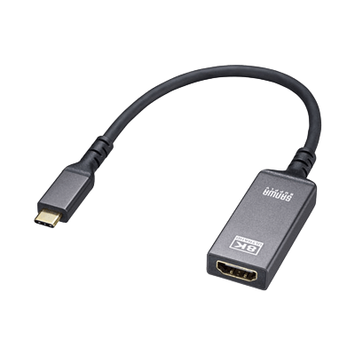 USB Type-C-HDMI変換アダプタ (8K/60Hz/HDR対応) AD-ALCHDR03-サンワサプライ株式会社