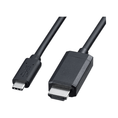 Type-C-HDMI変換ケーブル ブラック KC-ALCHDシリーズ-サンワサプライ株式会社