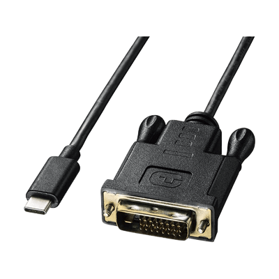 Type-C-DVI変換ケーブル ブラック KC-ALCDVAシリーズ-サンワサプライ株式会社