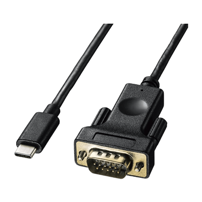 Type-C-VGA変換ケーブル ブラック KC-ALCV10/20-サンワサプライ株式会社