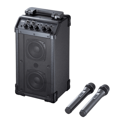 ワイヤレスマイク付き拡声器スピーカー (最大40W) MM-SPAMP21-サンワサプライ株式会社