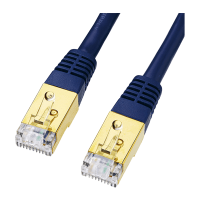 カテゴリ7LANケーブル ネイビーブルー KB-T7シリーズ (単線)-サンワサプライ株式会社