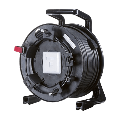 屋外用巻取り延長CAT6A LANケーブル KB-MKE21BK-サンワサプライ株式会社