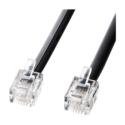 電話ケーブル モジュラーケーブル TEL-N1-*N2シリーズ (黒・白)-サンワサプライ株式会社