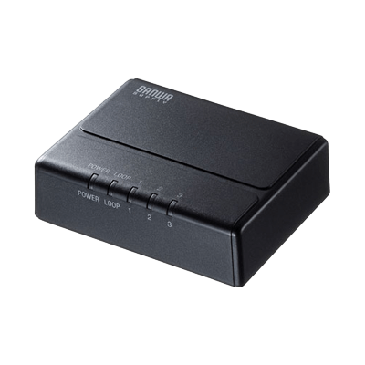 ギガビット対応 スイッチングハブ (3ポート・マグネット付き) LAN-GIGAP301BK-サンワサプライ株式会社