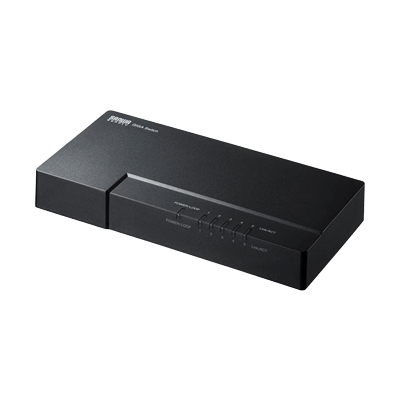 ギガビット対応 スイッチングハブ (5ポート・マグネット付き) LAN-GIGAP502BK-サンワサプライ株式会社
