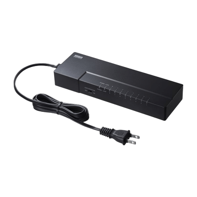 ギガビット対応 タップ型スイッチングハブ (8ポート・マグネット付き) LAN-GIGAT803BK-サンワサプライ株式会社